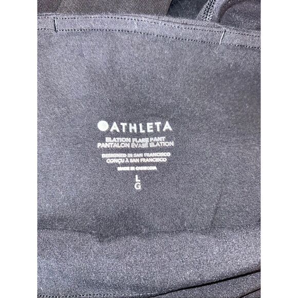 Athleta elation flare black pants size large - Picture 3 of 3